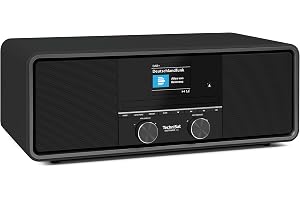 TechniSat DIGITRADIO 330 – DAB+ FM-stereoradio med CD-spelare (Bluetooth 5.3, USB MP3-uppspelning och laddningsfunktion, 2,4 tums färgdisplay, radioväckarklocka, fjärrkontroll)