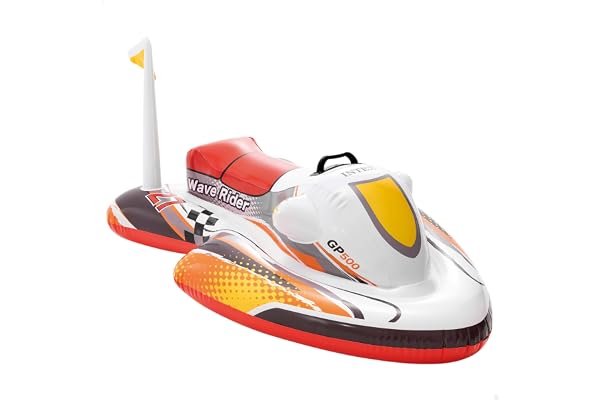 Wave Rider Ride-On | kraftiga handtag, bred basdesign, max 40 kg kapacitet, pool vatten kul