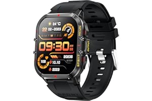 NITEBEAM T21 Sport Smart Watch, Answer/Make Calls, 100+ Sports, 1.96" Waterproof Fitness Watch with Voice Assistant & Message Reminder