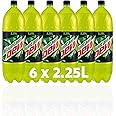 Mountain Dew 6 pack of 2.25L bottles - Bold Lemon-Lime Flavour– Yellow-Lime-Coloured Attractive Packaging –Perfect for Parties & Occasions