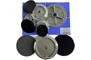 Homely - Kit 5 Spargifiamma e Bruciatori in Alluminio Compatibili con Rex Electrolux Zanussi – Spartifiamma Fornelli a Gas per Piano Cottura 5 Fuochi Gas – 2 Rapidi, 2 Semirapidi, 1 Ausiliare