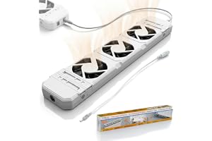 Technaxx Radiatorfläktförlängning för TX-302 Mono Set, för radiatorer 100–200 cm, ultratyst <20 dB, radiatorförstärkare, luft