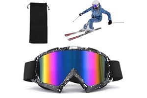 ZOCONE Gafas de Esquí para Mujer y Hombre Nieve Gafas de Snowboard con Bolsa, Resistente Viento y Arenoso Protección UV para Motocross Bicicleta Snowboard Esquí