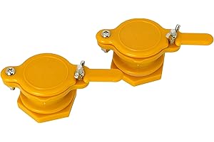 Tolegano Honig Abfüllhahn 2 Stück, Quetschhahn, gelb, Plastik, Honigeimer, lebensmittelecht, Bienen, Honig, Honigernte, Schleudern, Beekeeping, Honiggläser, Abfüllkübel