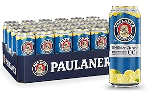 ‎PAULANER BRAUEREI Paulaner Weißbier-Zitrone Alkoholfrei 0,0%• erfrischend-fruchtig•EINWEG(24x0,5l)