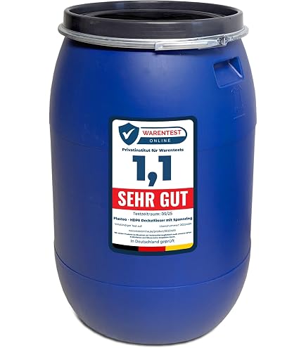 KADAX Pattumiera Con Coperchio E Maniglia, Plastica, Per Riciclaggio Rettangolare Con Coperchio Incernierato Blu 6 L 85746532