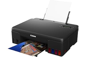‎CANON Canon Tintenstrahldrucker PIXMA G550 MegaTank Drucker (4.800 x 1.200 dpi, Fotodrucker 10x15 cm, LC Display, WLAN, Canon PRINT App, Mopria, AirPrint, wireless Printing, Auto Power On/Off) schwarz