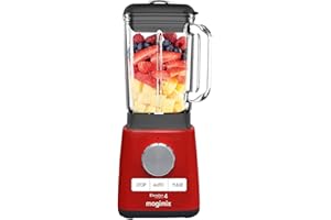 Magimix Blender Power 4 | Quiet Mark Approval | Metal/Glass | 1300W | 1.8L | Red | 11629