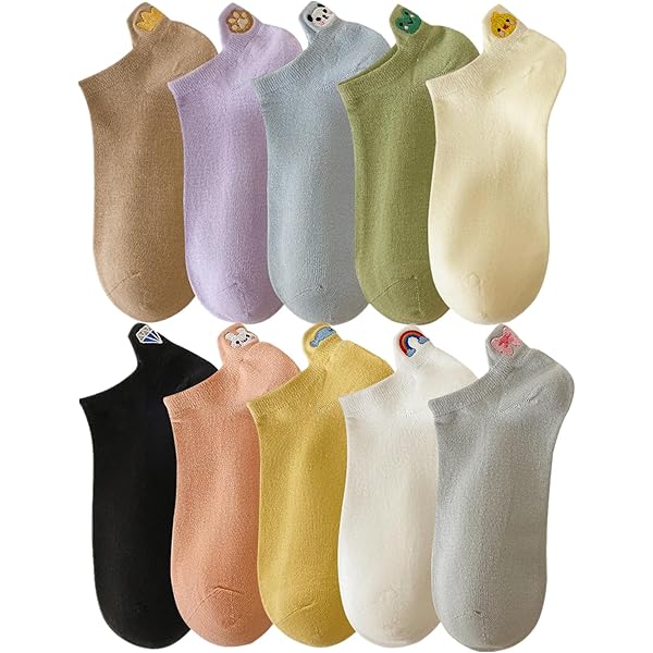 Coton Doux Sport Chaussettes Yoga Tie-dye ShinyMatch - Lot De 10