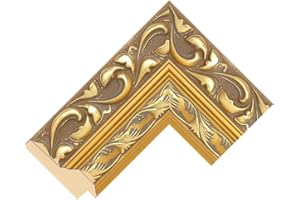 TV IN DISGUISE Customisable Bezel/Frame compatible with the Samsung Frame TV (55 inch) - Ornate Gold Frames (Ornate Gold 75mm)