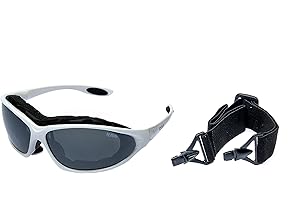 RAVS Lunettes de Sport Kitesurf - Cyclisme Triathlon avec Sacoche, Bande, Armature