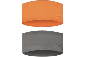 ‎WK IEASON WK IEASON 2 Stück Sport-Stirnband für Männer und Frauen, elastisches, breites Stirnband für Laufen, Radfahren, Yoga, dominieren Sie Ihren Wettbewerb - Performance Stretch & Feuchtigkeitstransport