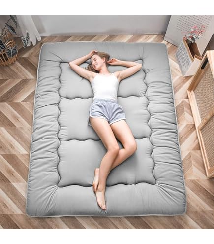 Kiseely Japanische Futon-Matratze - Faltbare Bodenmatratze 150x200cm Mit Tragetasche