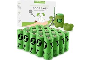 TOPFREE Toptree - Bolsa para perros (36 rollos, 540 unidades, extra gruesa, impermeable, para perros, animales de compañía, bolsa para excrementos de perro, biodegradable