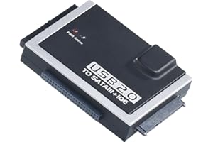‎XYSTEC Xystec Festplattenleser: Universal-Festplatten-Adapter IDE/SATA auf USB 2.0, für HDDs & SSDs (Festplatte auslesen, USB Festplattenadapter, Festplattengehäuse)