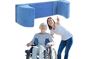 WEFANER Supporto laterale per sedia a rotelle, cuscino regolabile individualmente, adatto per anziani e persone con disabilità, grandi dimensioni