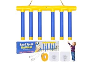 SCROLIEY Catching Sticks Game, Catching Sticks Game Training Toy, Reaction Game Drop Sticks Game Falling Sticks Catching Game for Kids and Adults, 3 Speeds Adjustable Quick Reactions Training Toy