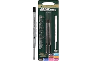 Monteverde - Recambio para bolígrafos Parker (trazo suave, punta media, 2 unidades), color azul