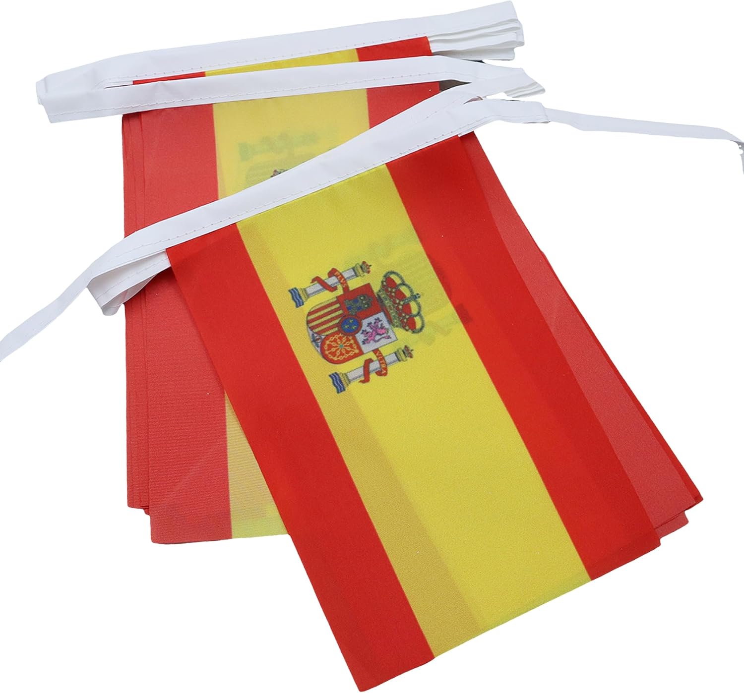 AZ FLAG Guirnalda 6 Metros, 20 Banderas de España 21x15 cm, Bandera Española 15 x 21 cm - Banderines Españoles