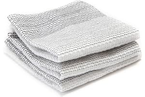 Full Circle FC10206GY Tidy Dish Cloths, Asciugamani da Cucina, Grigio, un pacco con 3 pezzi