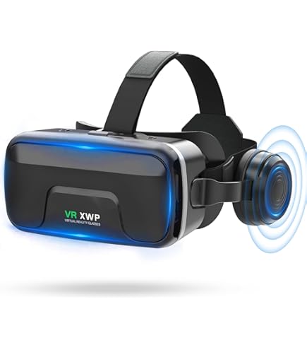 VR-headset voor Nintendo Switch 2 (2025), Switch 2 Virtual Reality VR-bril met verstelbare HD-lenzen en comfortabele hoofdband, 3D-bril voor Switch 2-accessoires (blauw en oranje