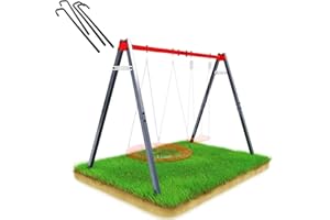 K-Sport: Columpio de jardín de Metal | Capacidad de Carga hasta 150 kg | Columpio Infantil Resistente a la Intemperie | para Columpio Nido | Hamaca, etc. | Estructura de Metal sin Accesorios