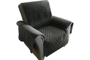 JEMIDI Wende Sesselschoner Sherpa Schonbezug Sesselschutz Schutzbezug Sesselhusse (Anthrazit)