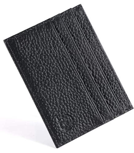 Portafoglio Minimalista In Fibra Di Carbonio Con Protezione RFID, Nero Unisex