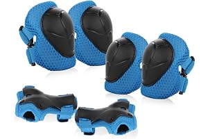 JIM'S STORE Protecciones Patinaje Infantil Consta de Rodilleras Coderas Muñequeras,es Adecuado para Bicicleta Patinaje Ciclismo Monopatín y Deportes Extremos