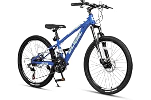 ‎GLERC Glerc Skyline Kinder Mountainbike für Jungen Mädchen, 20-24-Zoll Kinderfahrrad für 6-18 Jahre alte Teenager, 21 Speed-Fahrrad mit vorderer Aufhängung, mehrere Farben