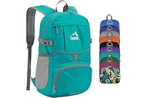 Waterfly Foldable Lightweight Hiking Backpack: 25L Ultralight Packable Rucksack Outdoor Daypack for Women Men Travel Sports Walking Camping
