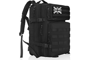 OUUTMEE Military Tactical Backpack(25L/35L/45L/50L), MOLLE Rucksack for Men & Women, Army Assult Camouflage Hunting Daypack 3 Day Bug Out Bag Laptop Bag for Hiking, Travel,Camping & Outdoor Adventures