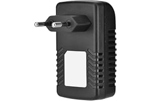 POE INJECTOR BIUZI 1PC BLACK DCBIUZI Iniettore PoE BiuZi 1Pc Nero DC 48V Adattatore POE 0.5A Parete Standard RJ45 POE Adattatore Di Alimentazione For Il Telefono IP/Camera (EU Plug)