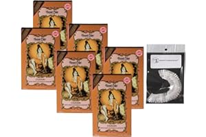 FENNY'S CREATIONS Pack of 6 Henne Color Henna Powder 100gm Auburn,Black,Brown,Chestnut Brown,Copper,Golden Blond and Mahogany Fenny's Creation (CHESTNUT BROWN)