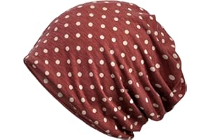 TERYNANLE Slouch Beanie Hat for Men and Women, Soft Running Beanie Hat, Cotton, Thin Sleep Cap, Turban, Chemo Headwear for Hair Loss, Lightweight, Breathable Chemo Hat, Jersey Long Beanie Cap