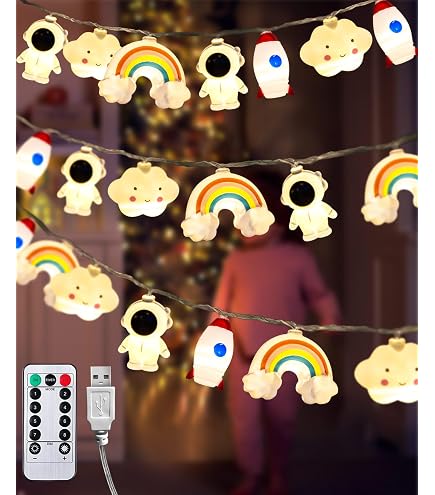 1,5m LED-Lichterkette Mit Timer Fürs Kinderzimmer | 10 LEDs, Batteriebetrieben, 5 Themen