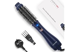 PARWIN PRO BEAUTY One-Step Hair Dryer Brush, Blow Dry Hair Brush, 4 in 1 Hot Brushes for Hair Styling, Drying, Volumizing, Straighten, Negative Ion Care Hot Air Brush, 1000W, Prussian Blue