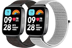 BTTNG Armband Kompatibel mit Xiaomi Redmi Watch 3 Active für Damen und Herren, Verstellbares Atmungsaktives Nylonband Sport Solo Loop Ersatzarmband für Redmi Watch 3 Active