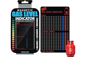 REBUCINA Gas Bottle Level Indicator 2Pcs,Gas Level Indicator for Gas Bottles,Gas Cylinder Tool,Black Gas Tank Level Indicator,for Butane,Propane,Liquefied Petroleum Gas Fuel Tanks