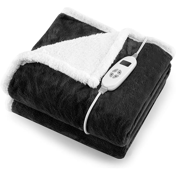HomeTronix Luxurious Electric Heated Throw Soft Fleece Red Over Blanket  Double : Amazon.co.uk: Home u0026 Kitchen