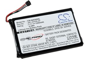 AKKU-NET Batteria per navigatore GPS Garmin nüvi 2557 LMT, 3,7 V, agli ioni di litio
