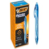 BIC Gel-ocity 964776 Quick Dry jel kalem, orta u&ccedil; (0,7 mm), turkuaz, 12 adet, ultra hızlı kuruyan m&uuml;rekkeple geri &ccedil;ekilebilir