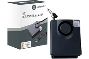 Defender IIIT Ultra Loud Personal Attack Alarm - 143dB Siren High Intensity Strobe Light Panic Alarm - Personal Safety Device - Police Accredited