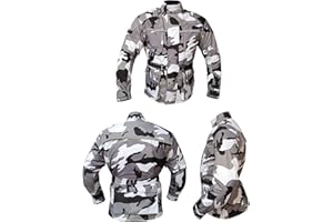 MODERNAGE Camo Mens Motorcycle Jacket | Camouflage | Waterproof | Breathable | CE Protection Biker Cordura Textile Jacket for men - Grey