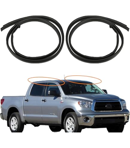 ACLONG 4PCS Window Rubber Weatherstrip Seal Front And Rear Lower Door