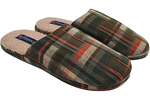 de fonseca Brunico Ciabatte Invernali, Calde Pantofole Chiuse per Uomo, Ciabatta con Pelo per Casa
