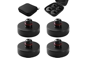 Lyeteung 4 Sztuk Gumowa Podkładki Podnośnika Kompatybilne z Tesla Model 3/S/X/Y, z Futerałem do Przechowywania, Krążki do Podnoszenia, Adaptera Podnośnika