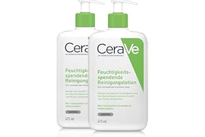 ‎CERAVE CeraVe Feuchtigkeitsspendende Reinigungslotion für Gesicht und Körper, Normale bis trockene Haut, Mit Hyaluron und 3 essenziellen Ceramiden