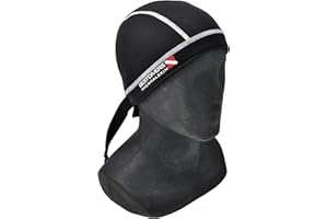 BEST DIVERS Bandana 3 mm NEOP. Nera/Bianca, TG. L-XL, Uomo