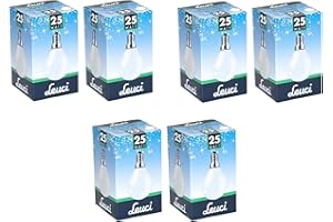 LAMPWISE 25W Golf Ball Bulb Small Edison Screw SES/E14 Warm White 2700K Light Dimmable 230V Opal Finish for Household Kitchen (6 Pack)